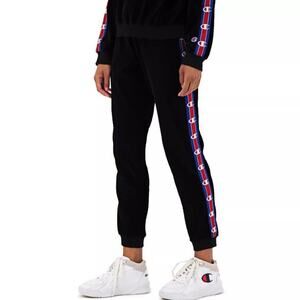 Champion Women Size XS Reverse Weave Rib Cuff Pants Black